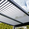 LUXE pergola 3x3m antracit LED világítással