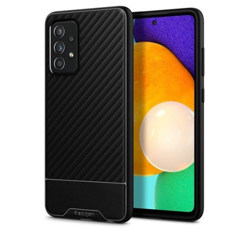 SPIGEN CORE ARMOR szilikon telefonvédő (ütésállóság, kameravédő, csíkos) FEKETE