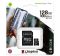 KINGSTON memóriakártya 128GB (microSDXC Canvas Select Plus - Class 10, UHS-1, A1) + SD adapter