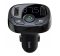 BASEUS bluetooth FM transmitter autós töltő 2 USB+microSD aljzat (12W, gyorstöltő) FEKETE