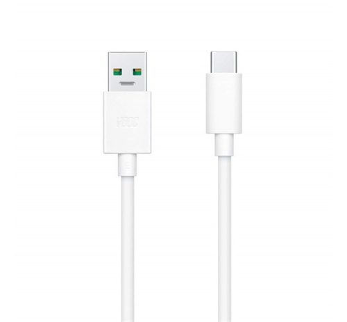 REALME DL129 adatkábel (USB - Type-C, gyorstöltő, 100cm) FEHÉR