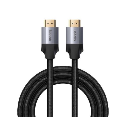 BASEUS ENJOYMENT SERIES HDMI kábel (v2.0, 4K, 3D, 60Hz, 200cm) FEKETE/SZÜRKE