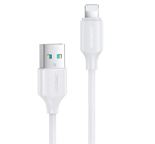 JOYROOM adatkábel (USB - lightning, 2.4A, 20W, PD gyorstöltő, 25cm) FEHÉR