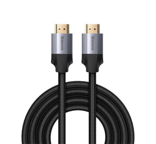 BASEUS ENJOYMENT SERIES HDMI kábel (v2.0, 4K, 3D, 60Hz, 500cm) FEKETE/SZÜRKE