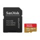 SANDISK EXTREME memóriakártya 64GB (microSDXC, Class 10, UHS-1, 170MB/s) + SD adapter