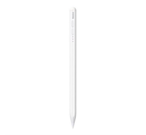 BASEUS érintő ceruza (aktív, kapacitív, LED jelzés + póthegy) FEHÉR Apple Pencil kompatibilis