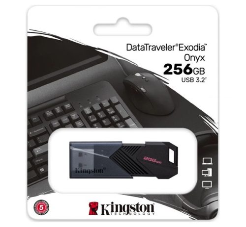 KINGSTON DT Exodia Onyx pendrive/USB Stick (USB 3.2, Gen 1) 256GB FEKETE