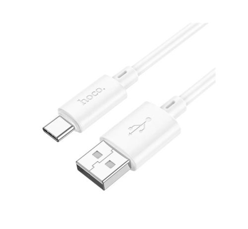 HOCO X88 adatkábel (USB - Type-C, 3A, gyorstöltő, 100cm) FEHÉR