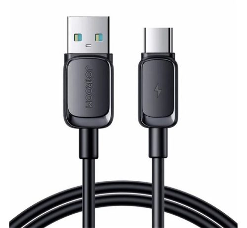 JOYROOM adatkábel (USB - Type-C, 3A, PD gyorstöltő, 120cm, törésgátló) FEKETE