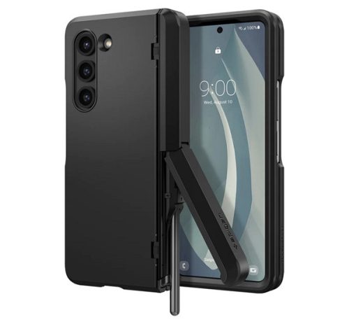 SPIGEN TOUGH ARMOR szilikon telefonvédő (ütésállóság, kitámasztó) FEKETE