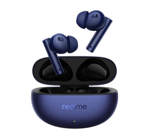 REALME BUDS AIR 5 bluetooth fülhallgató SZTEREO (v5.3, TWS, mikrofon, aktív zajszűrő, IPX5 + töltőtok) SÖTÉTKÉK