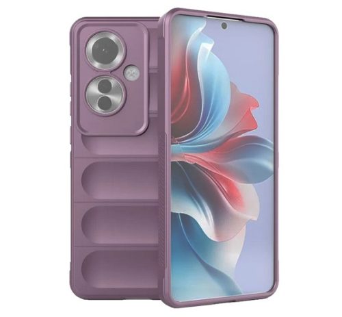 Szilikon telefonvédő (ütésállóság, kameravédő, 3D) LILA