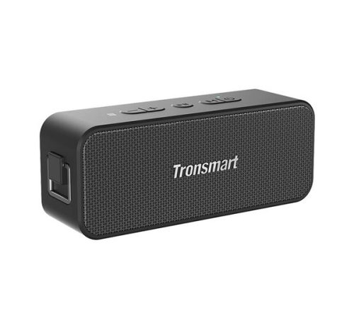 TRONSMART T2 PLUS 2024 bluetooth hordozható hangszóró (v5.3, 20W, IPX7 vízálló, AUX kimenet, NFC) FEKETE