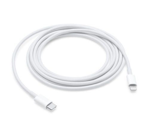 APPLE adatkábel (Type-C - lightning, gyorstöltő, 200cm, MQGH2ZM/A utód) FEHÉR