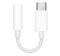 APPLE adapter kábel (3.5mm jack aljzat - Type-C, MU7E2ZM/A utód) FEHÉR