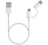 XIAOMI adatkábel USB - microUSB/Type-C (Type-C csak töltés, 100cm) FEHÉR