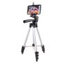 Tripod állvány (alumínium, állítható, 35-102cm magasságban, univerzális, 5-7") FEKETE