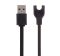 Töltőkábel USB (mágneses, 15cm) FEKETE