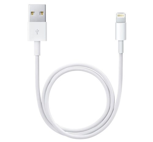 APPLE adatkábel (USB - lightning, 100cm) FEHÉR