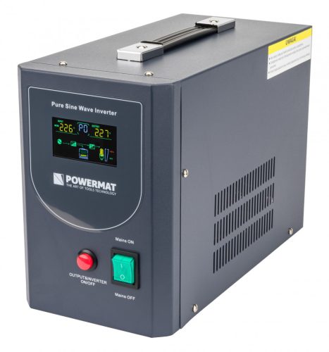 Szünetmentes tápegység UPS LCD 500V 400W Inverter PM-UPS-500MP