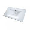 Primo 80 alsó fürdőszoba bútor mosdóval tükörfényes fehér színben