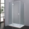 Clyde 90x120 cm szögletes zuhanykabin zuhanytálca nélkül Easy Clean bevonattal